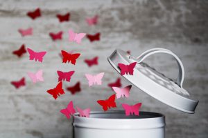 Schmetterlinge fliegen